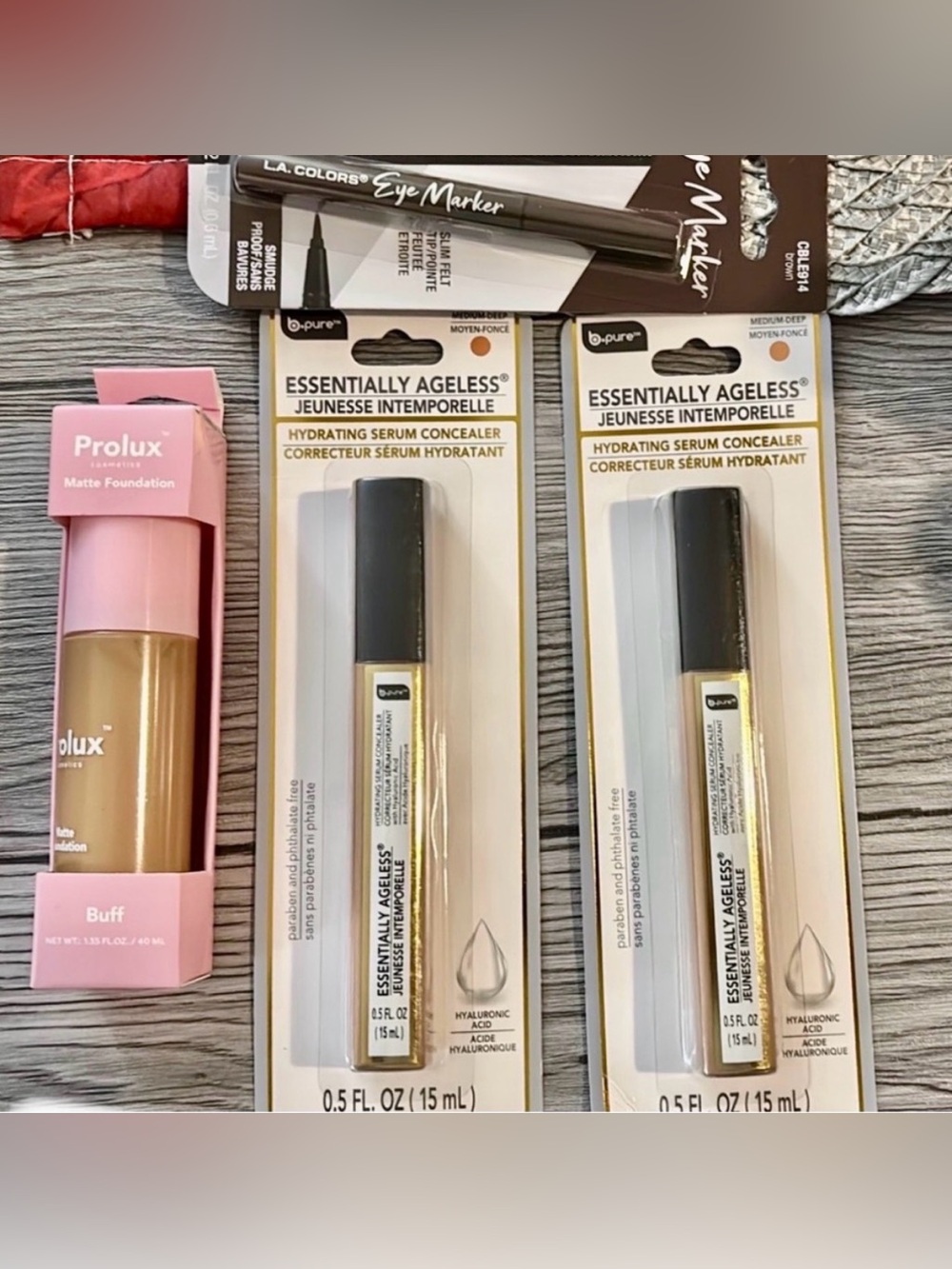 Bundle of 4 Makeup to include concealers and Eye Marker